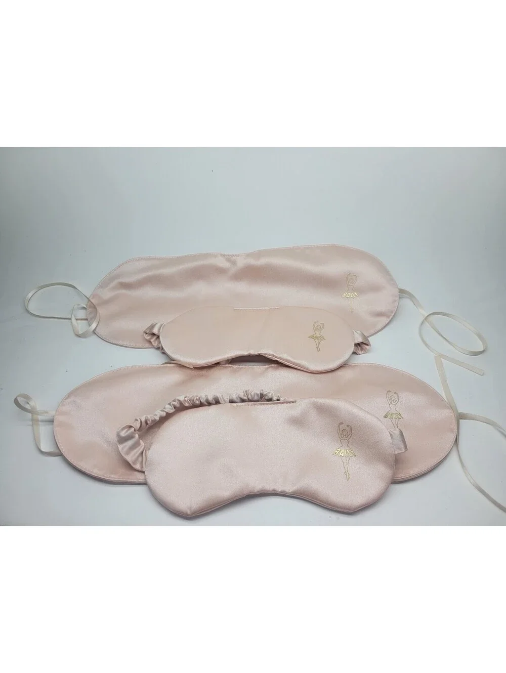 4 Pc Silky Sleep Eye Mask Regular & Large Pink by Bally    **NWOB**
